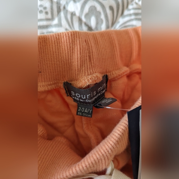 NWT souris mini quilted joggers pants size 2-3 - Picture 3 of 4